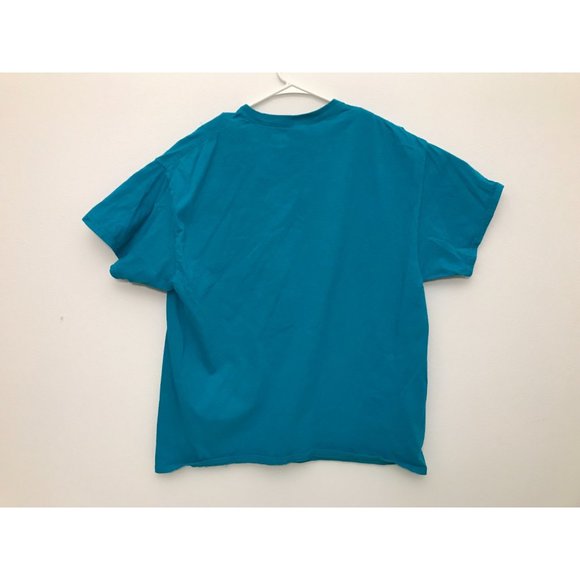 Gildan Heavy Cotton Cloud Wine Mens XL XXL Blue T Shirt *13 - Picture 4 of 4